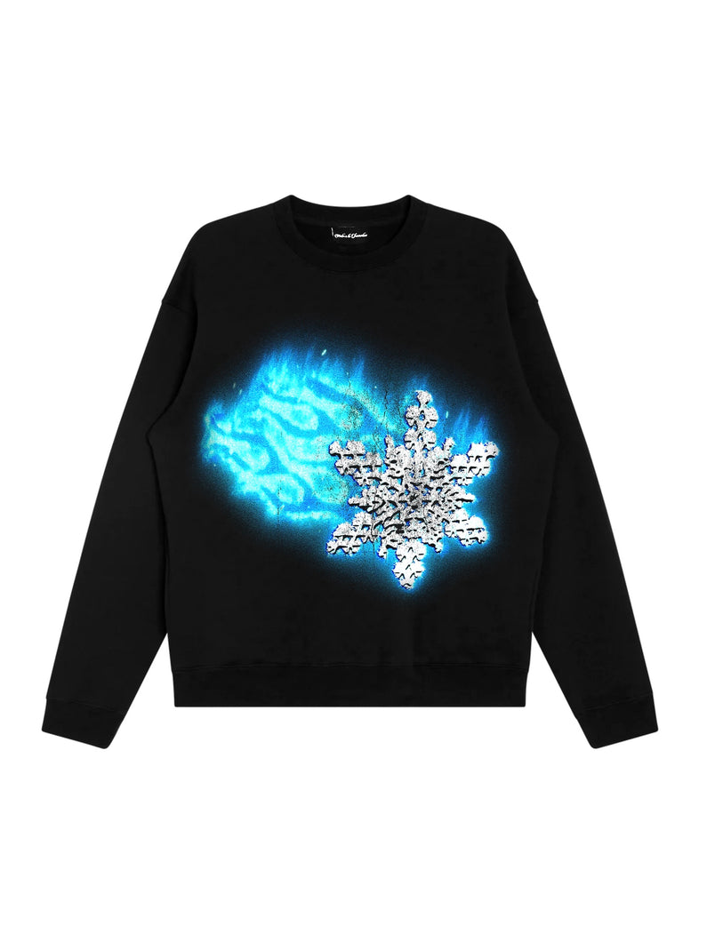 BURNING SNOWFLAKE SWEATSHIRT