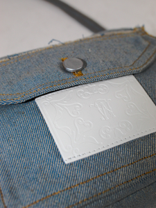 DENIM CARGO SHOULDER BAG