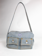Load image into Gallery viewer, DENIM CARGO SHOULDER BAG