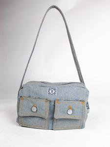 DENIM CARGO SHOULDER BAG