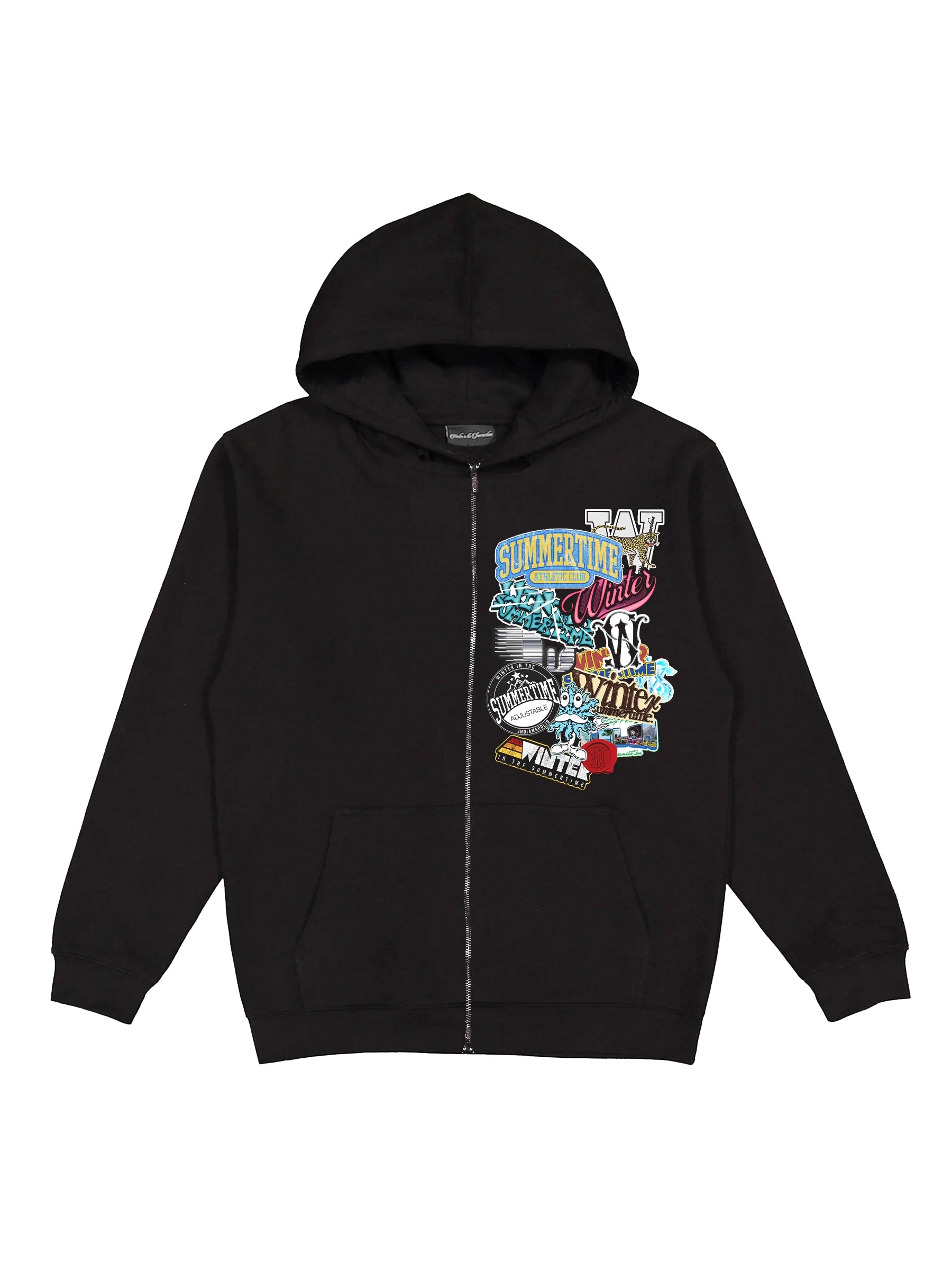 STICKER ZIP HOODIE