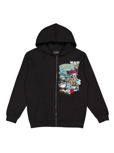 STICKER ZIP HOODIE