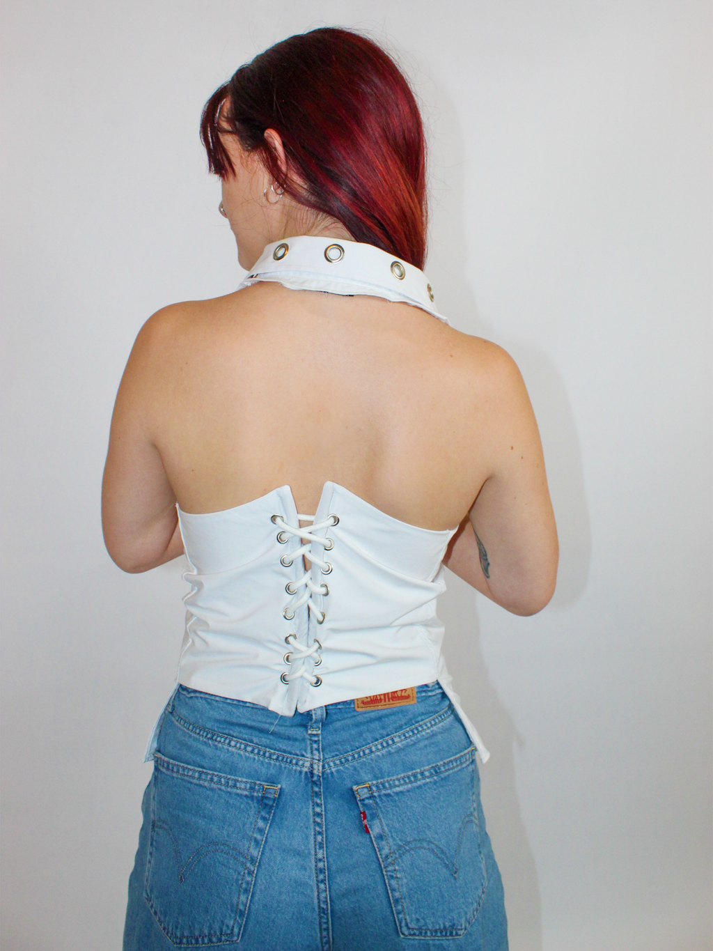 HOLE PUNCHED HALTER