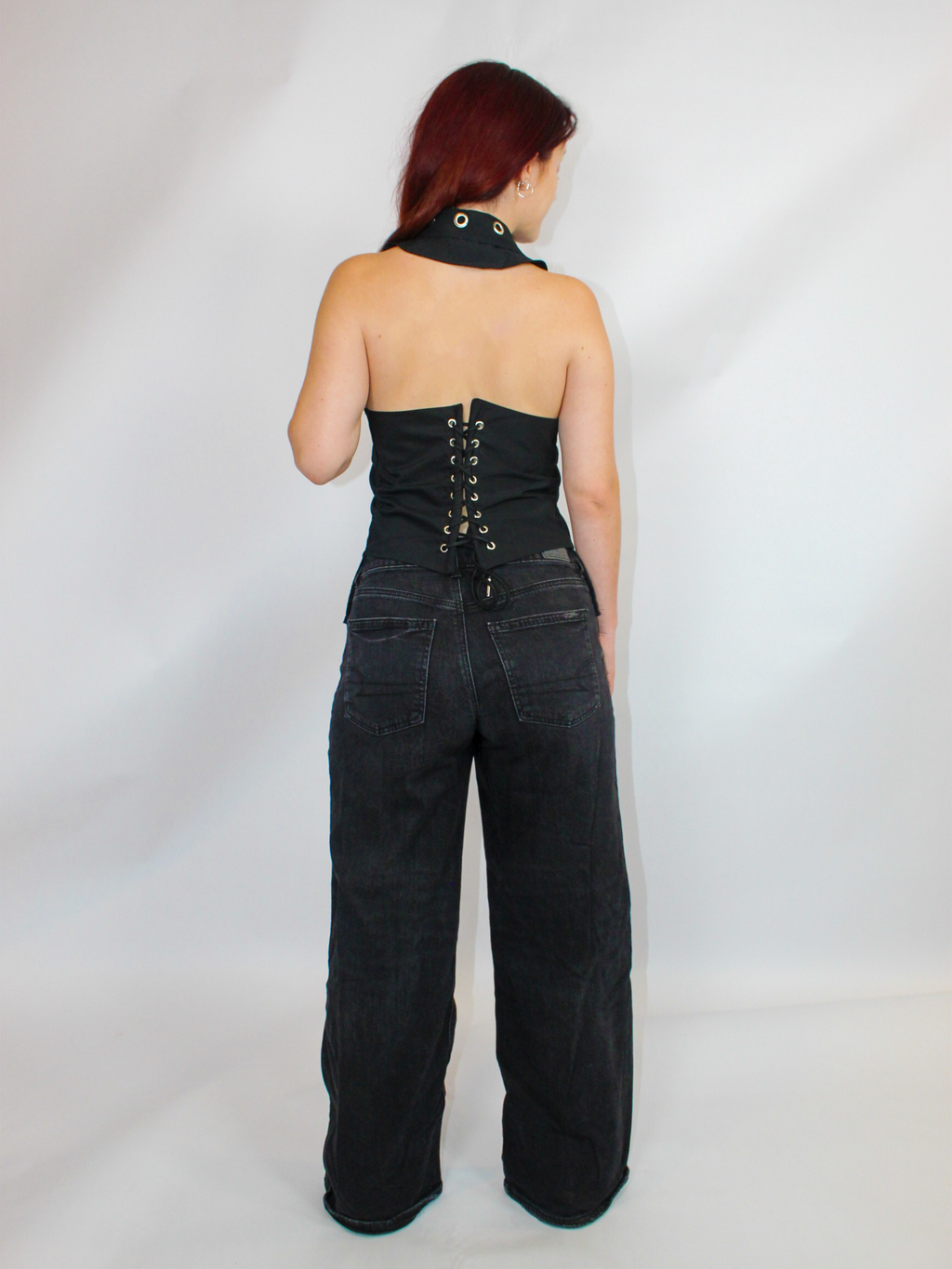 HOLE PUNCHED HALTER