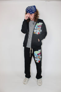 STICKER ZIP HOODIE