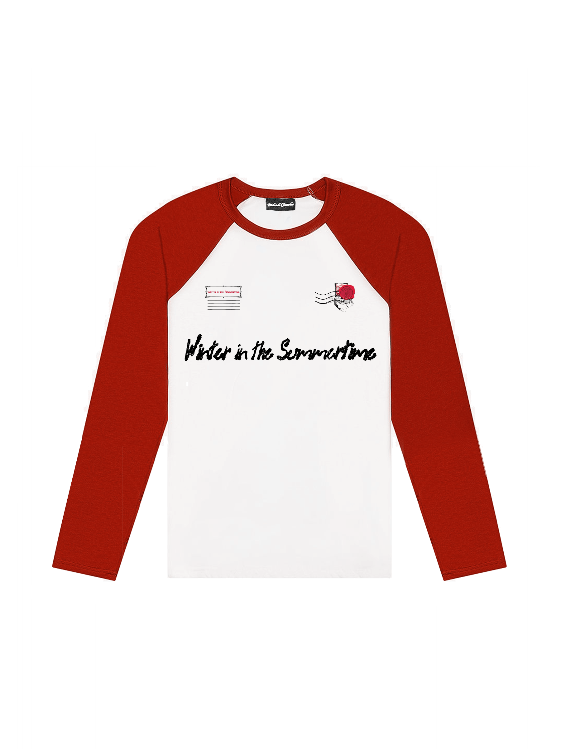 MAIL STAMP RAGLAN LONGSLEEVE TEE