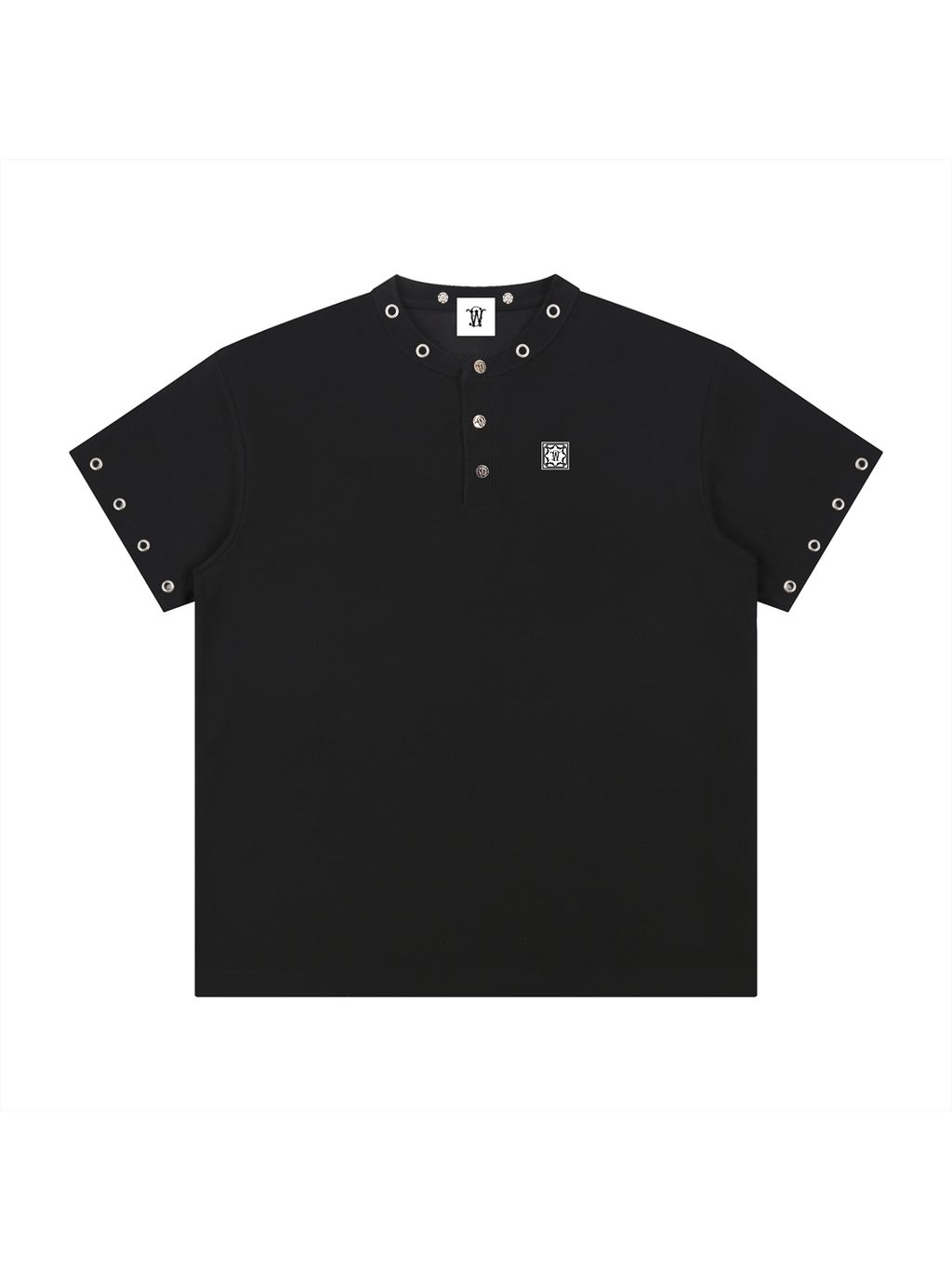 HOLE PUNCHED HENLEY