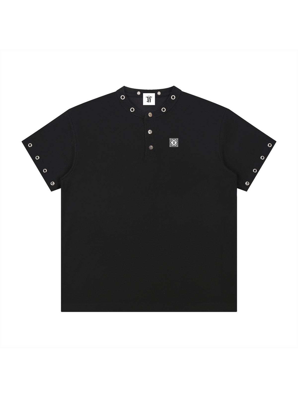 HOLE PUNCHED HENLEY