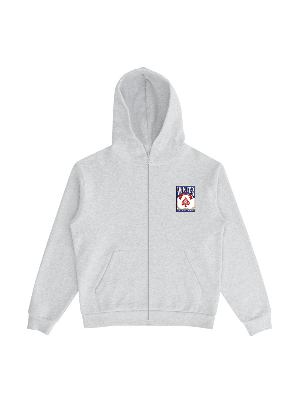 PLAYING CARD ZIP HOODIE
