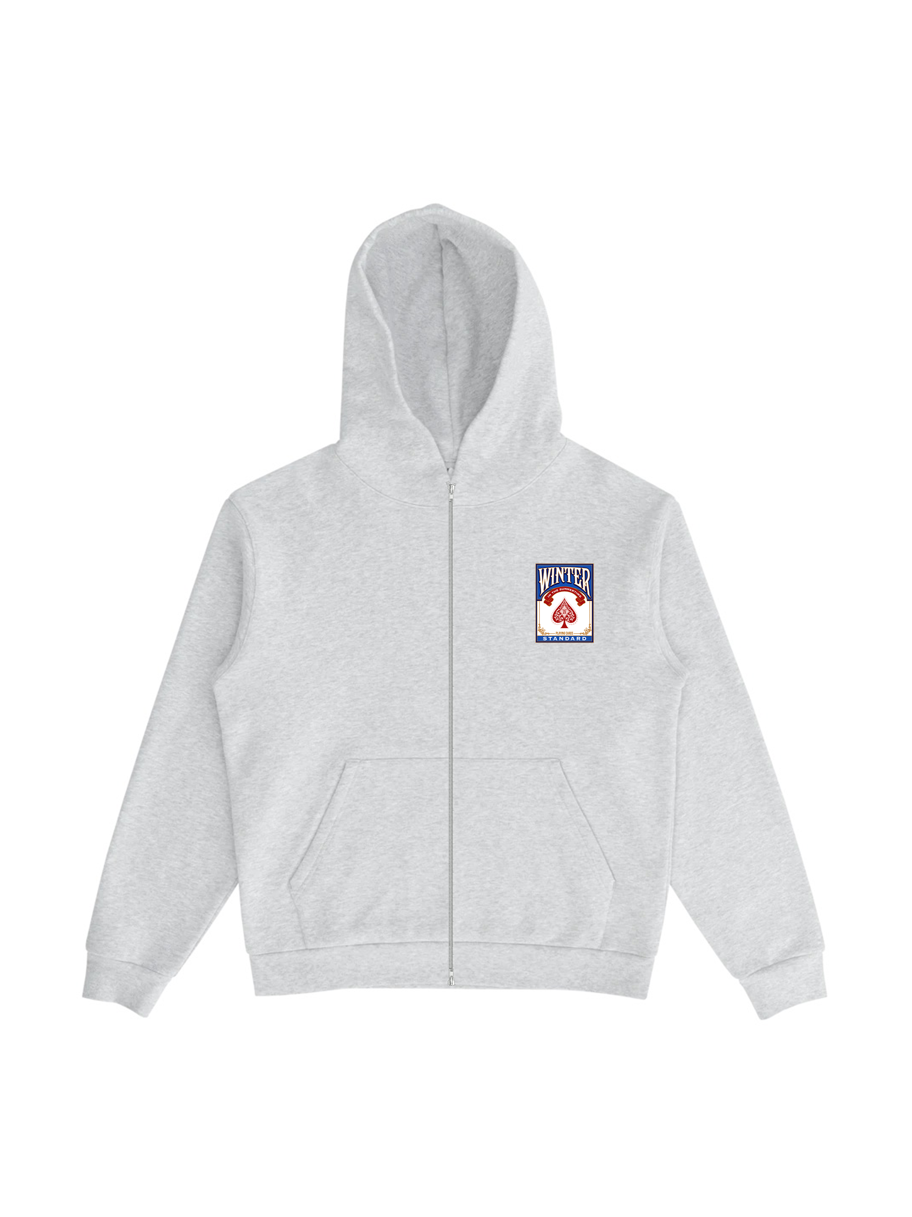 PLAYING CARD ZIP HOODIE