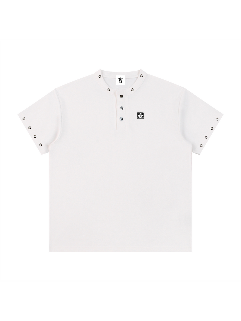 HOLE PUNCHED HENLEY