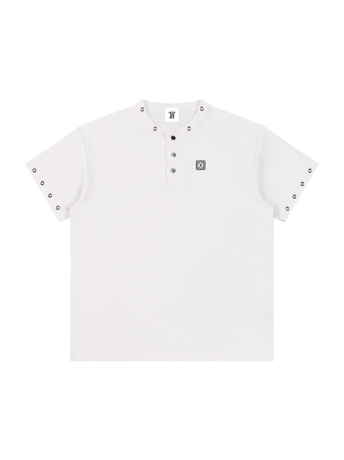 HOLE PUNCHED HENLEY
